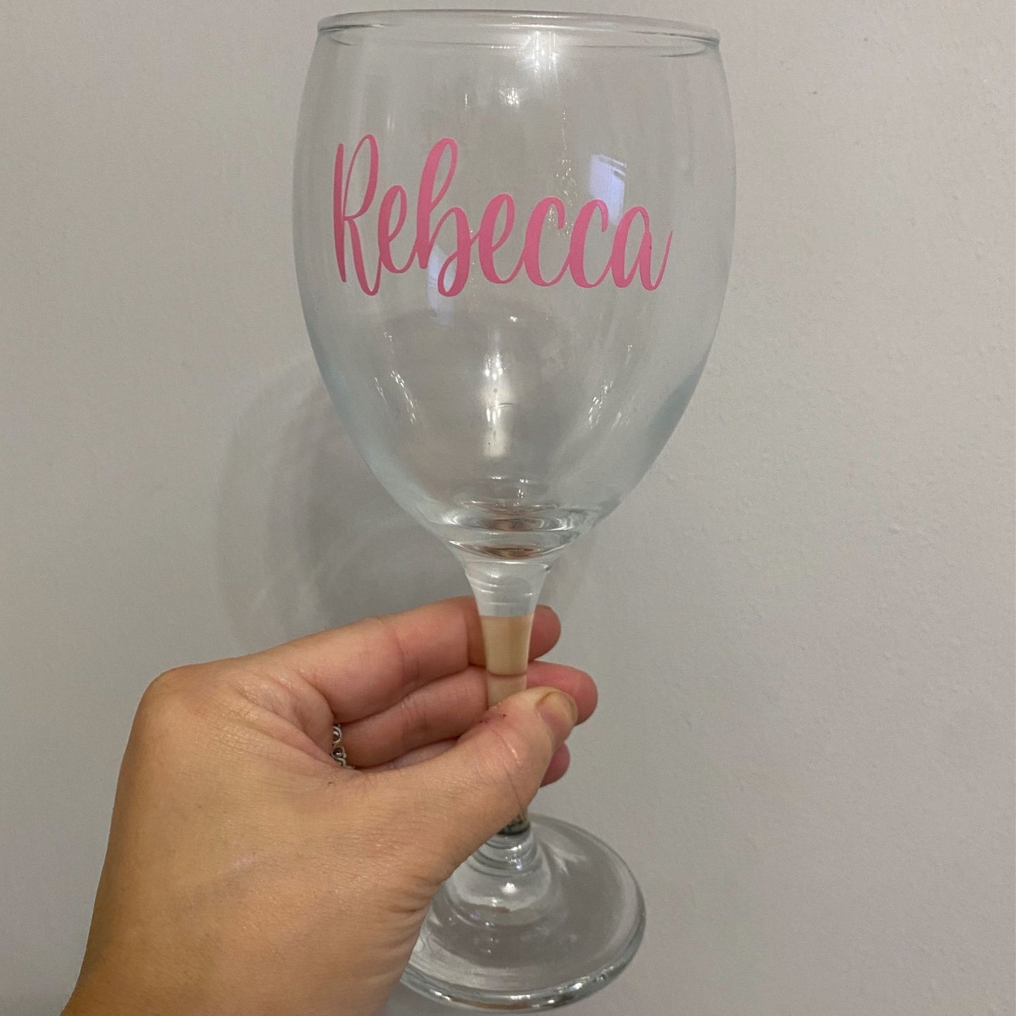 Personalised Named Wine Glass