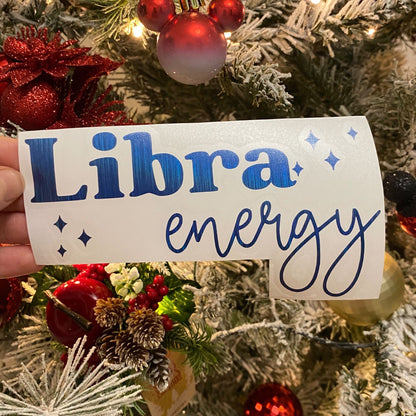 Star Sign energy mirror decal