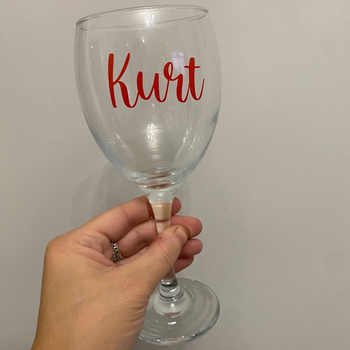 Personalised Named Wine Glass